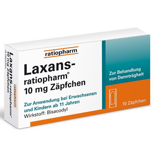 LAXANS-ratiopharm 10 mg Zäpfchen* 10 St