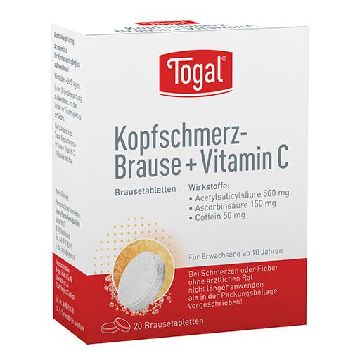 TOGAL Kopfschmerz-Brause + Vit. C Brausetabletten* 20 St