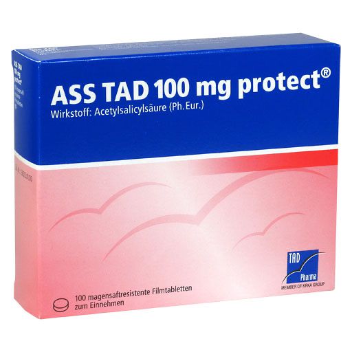 ASS TAD 100 mg protect magensaftres. Filmtabletten* 100 St