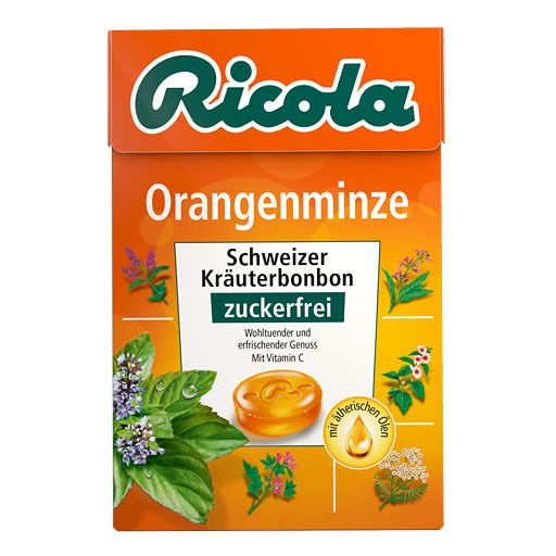 RICOLA o. Z. Box Orangenminze Bonbons 50 g