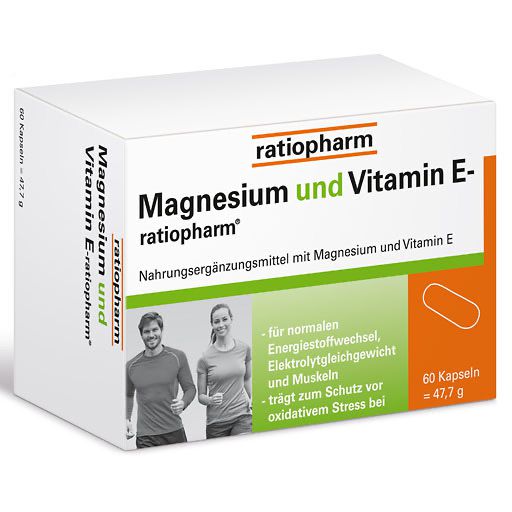 MAGNESIUM UND VITAMIN E-ratiopharm Kapseln 60 St  