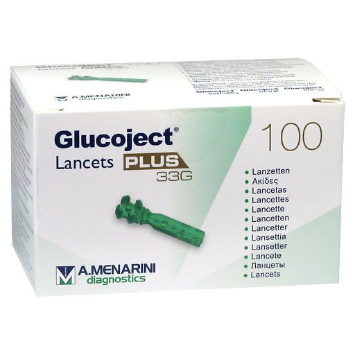 GLUCOJECT Lancets PLUS 33 G 100 St
