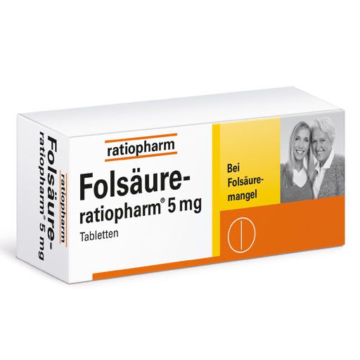 FOLSÄURE-RATIOPHARM 5 mg Tabletten* 100 St