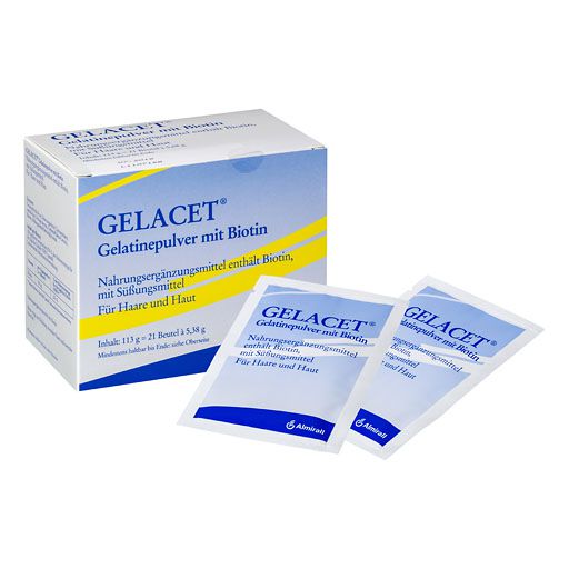 GELACET Gelatinepulver mit Biotin im Beutel 21 St  