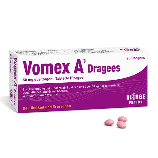 VOMEX A Dragees 50 mg überzogene Tabletten* 20 St