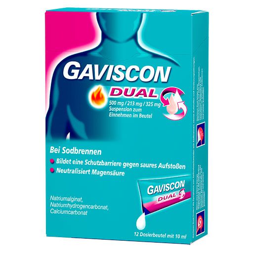 GAVISCON Dual 500mg/213mg/325mg Suspens. im Beutel* 12x10 ml