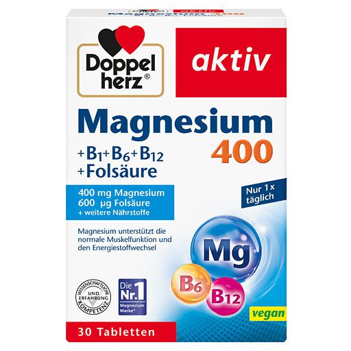 DOPPELHERZ Magnesium 400 mg Tabletten 30 St  