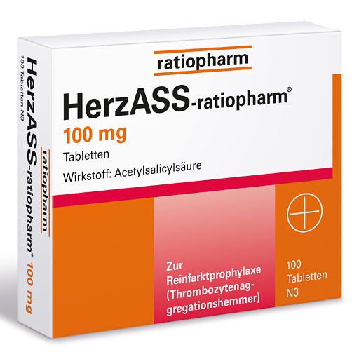 HERZASS-ratiopharm 100 mg Tabletten* 100 St