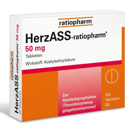 HERZASS-ratiopharm 50 mg Tabletten* 100 St