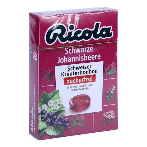 RICOLA o. Z. Box Schwarze Johannisbeere Bonbons 50 g
