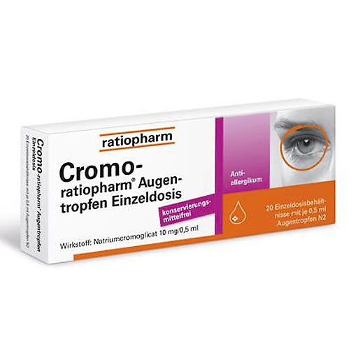 CROMO-RATIOPHARM Augentropfen Einzeldosis* 20x0,5 ml