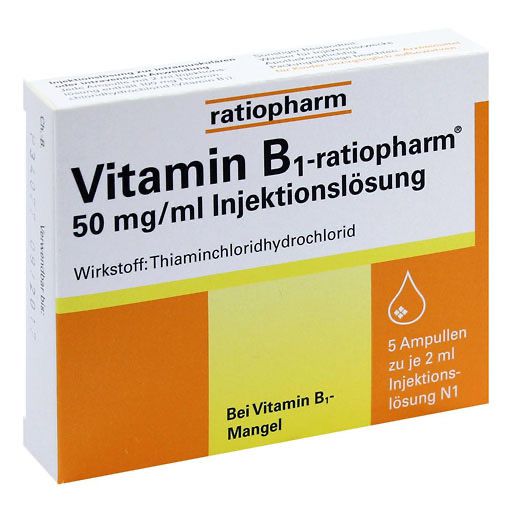 VITAMIN B1-RATIOPHARM 50 mg/ml Inj. Lsg. Ampullen