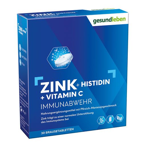 GESUND LEBEN Zink+Histidin+Vit. C Brausetabletten 30 St  