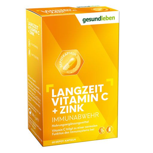 GESUND LEBEN Langzeit Vitamin C+Zink Kapseln 60 St  