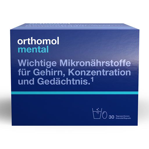 ORTHOMOL mental Granulat/Kapseln 30 Tage Kombip. 30 St  