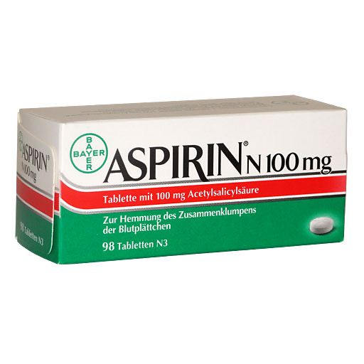 ASPIRIN N 100 mg Tabletten* 98 St