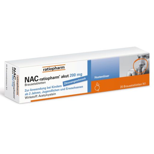 NAC-ratiopharm akut 200 mg Hustenlöser Brausetabl.* 20 St