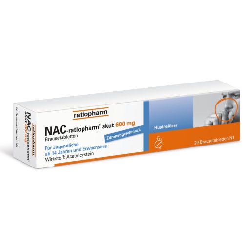 NAC-ratiopharm akut 600 mg Hustenlöser Brausetabl.* 20 St