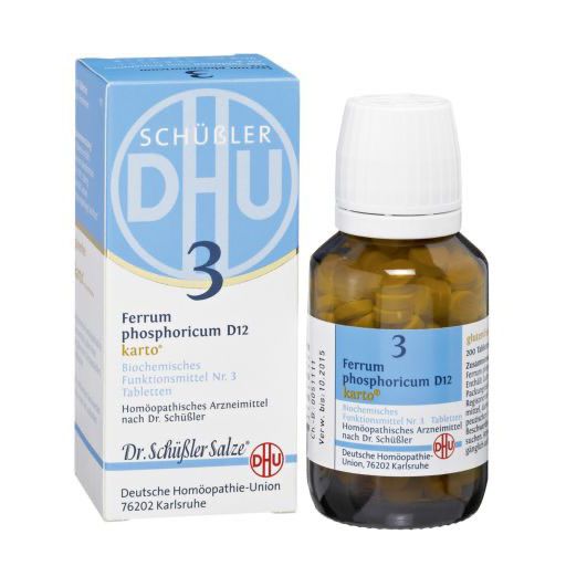 BIOCHEMIE DHU 3 Ferrum phosphoricum D 12 Tab. Karto