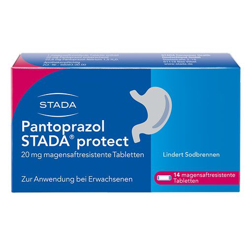 PANTOPRAZOL STADA protect 20 mg magensaftres. Tabl.