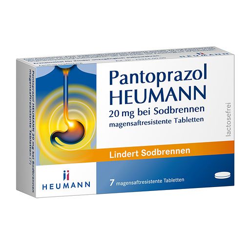 PANTOPRAZOL Heumann 20 mg b. Sodbrennen msr. Tabl.* 7 St