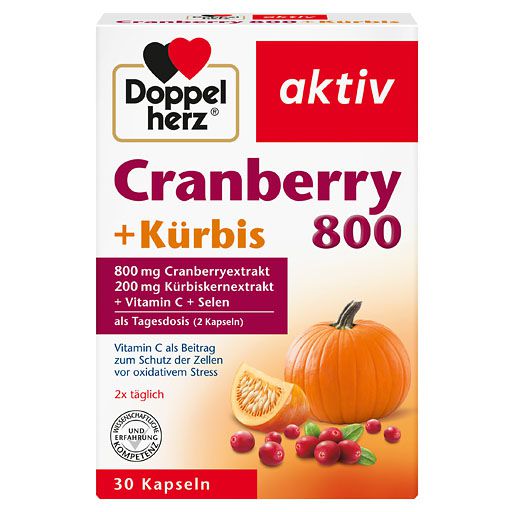 DOPPELHERZ Cranberry+Kürbis Kapseln 30 St  