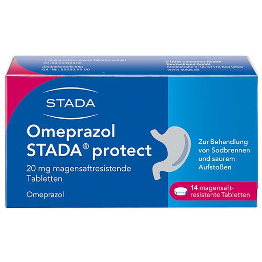 OMEPRAZOL STADA protect 20 mg b. Sodbrennen magensaftr.Tabletten