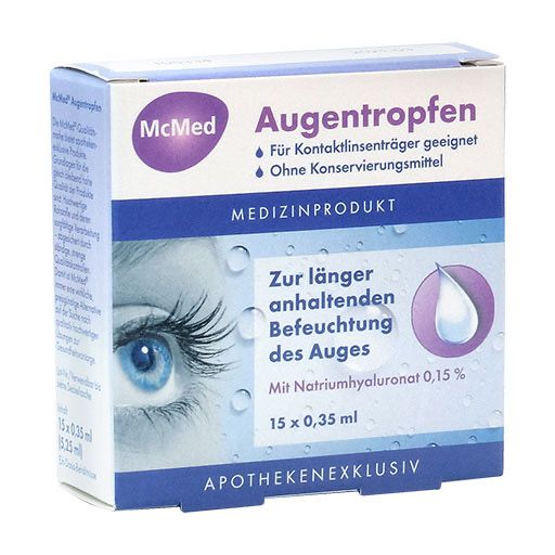 MCMED Augentropfen Einzeldosispipetten 15x0,35 ml