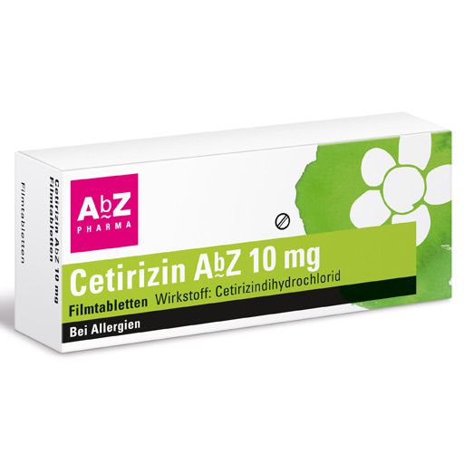 CETIRIZIN AbZ 10 mg Filmtabletten - bei Allergien* 20 St