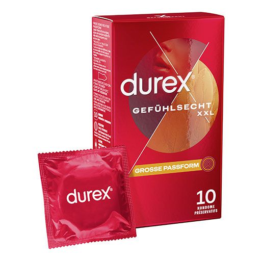 DUREX Gefühlsecht extra groß Kondome 10 St