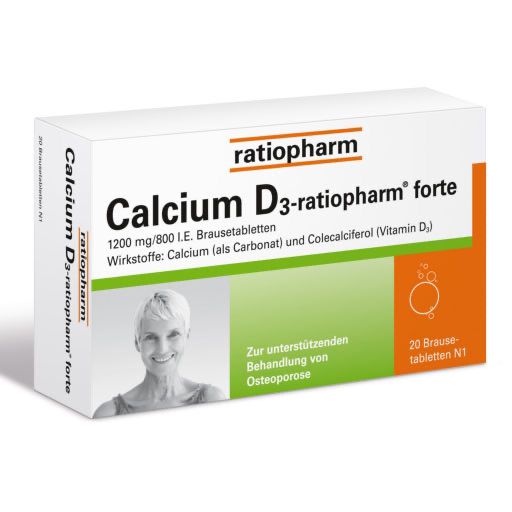 CALCIUM D3-ratiopharm forte Brausetabletten* 20 St