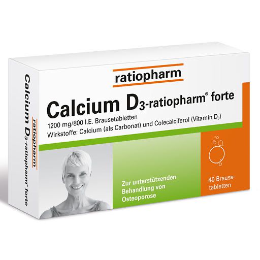CALCIUM D3-ratiopharm forte Brausetabletten* 40 St