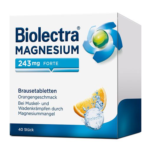 BIOLECTRA Magnesium 243 mg forte Orange Brausetab.* 40 St