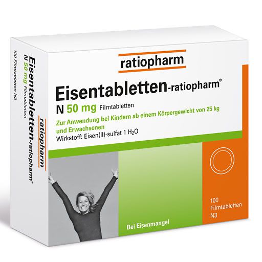 EISENTABLETTEN-ratiopharm N 50 mg Filmtabletten* 100 St