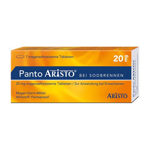 PANTO Aristo bei Sodbrennen 20 mg magensaftr. Tabl.* 7 St