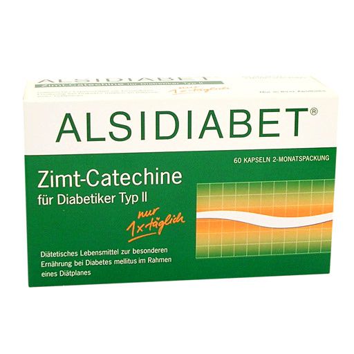 ALSIDIABET Zimt-Catechine f. Diab. Typ II 1xtägl. Kps 60 St  