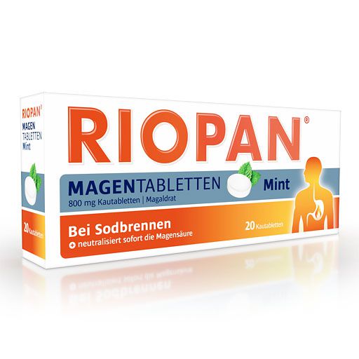 RIOPAN Magen Tabletten Mint 800 mg Kautabletten* 20 St