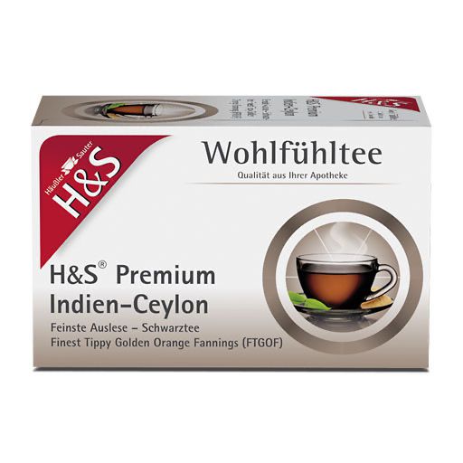 H&S Schwarztee Premium Indien-Ceylon Filterbeutel 20x1,8 g