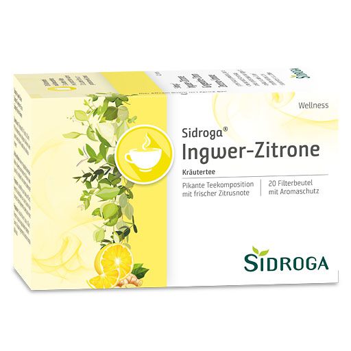 SIDROGA Wellness Ingwer-Zitrone Tee Filterbeutel 20 St  