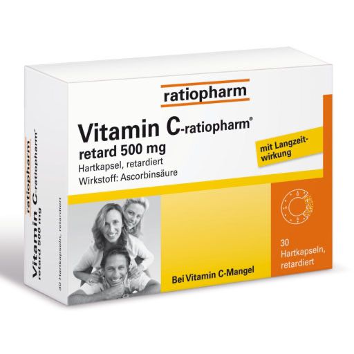 VITAMIN C-RATIOPHARM retard 500 mg Kapseln* 30 St