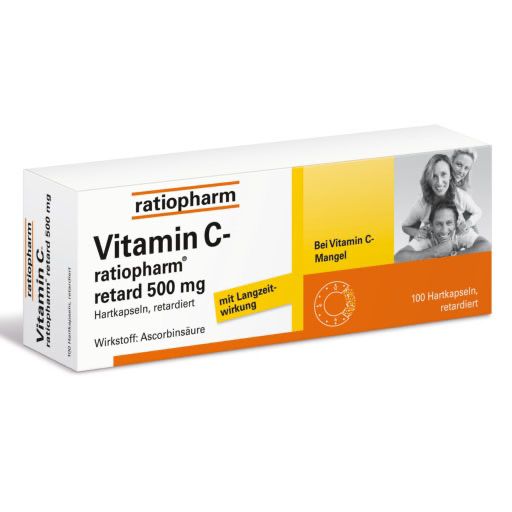 VITAMIN C-RATIOPHARM retard 500 mg Kapseln* 100 St