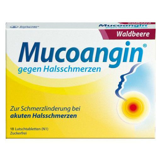 MUCOANGIN Waldbeere 20 mg Lutschtabletten* 18 St
