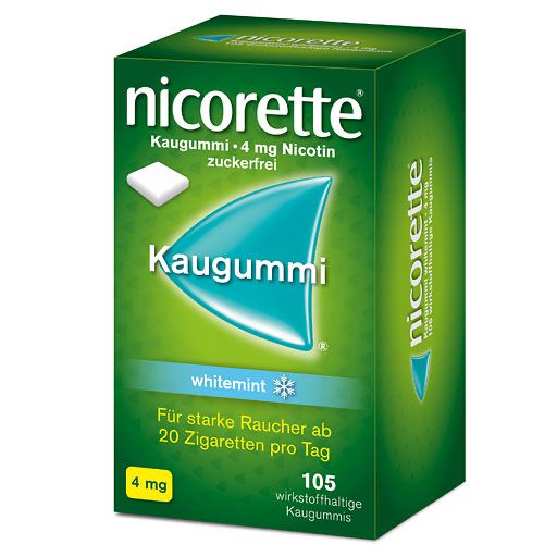 nicorette® Kaugummi whitemint, 4 mg Nikotin