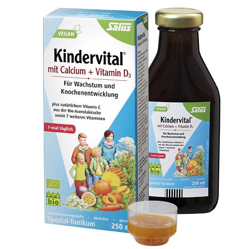 KINDERVITAL mit Calcium+D3 Tonikum Bio Salus 250 ml