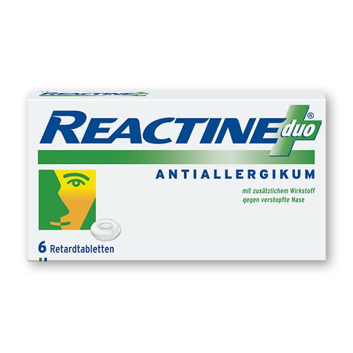 Reactine Duo Retardtabletten 6 St Allergietabletten Medikamente Mehr Entdecken Pzn 07387580 Besamex De