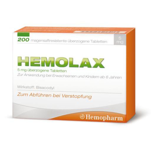 HEMOLAX 5mg magensaftresis. überzogene Tabletten* 200 St