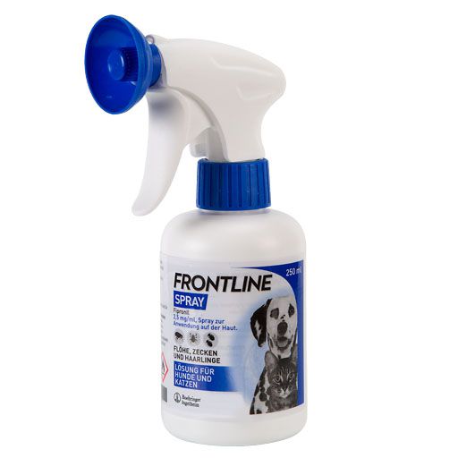 FRONTLINE Spray gegen Zecken und Flöhe für Hunde und Katzen<sup> 6</sup>  250 ml