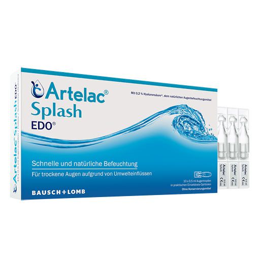 ARTELAC Splash EDO Augentropfen für trockene brennende Augen 10x0,5 ml