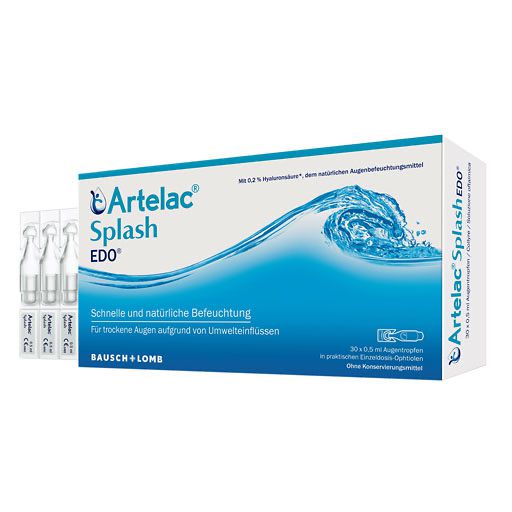 ARTELAC Splash EDO Augentropfen für trockene brennende Augen 30x0,5 ml