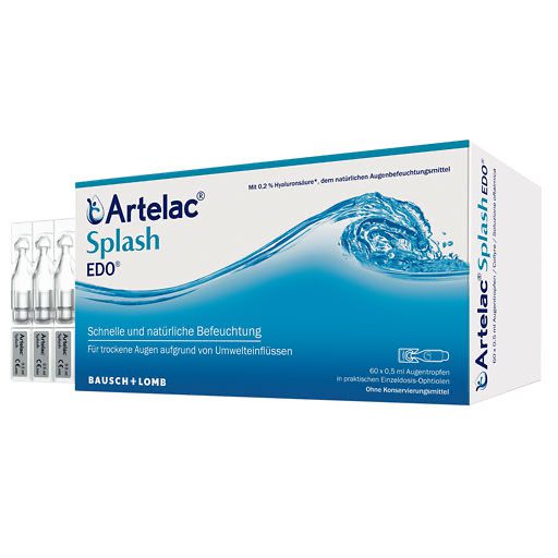ARTELAC Splash EDO Augentropfen für trockene brennende Augen 60x0,5 ml